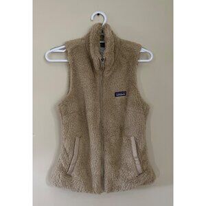 Patagonia Womens XSmall Tan Los Gatos Fleece Vest Outerwear Pockets